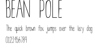 BEAN POLE.ttf