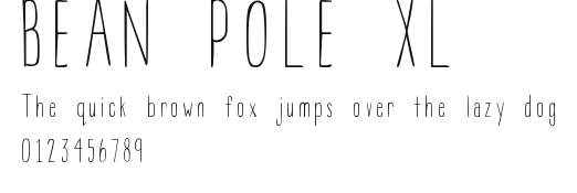 BEAN POLE XL.ttf