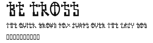 BE CROSS.ttf
