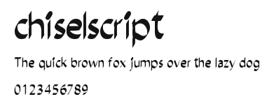 chiselscript.ttf