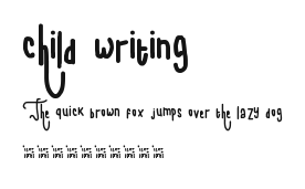 child writing.ttf