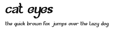cat eyes.ttf