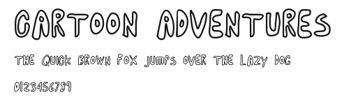 cartoon adventures.ttf