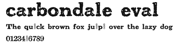 carbondale eval.ttf