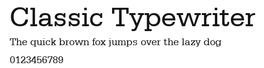 Classic Typewriter.ttf