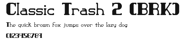Classic Trash 2 (BRK).ttf