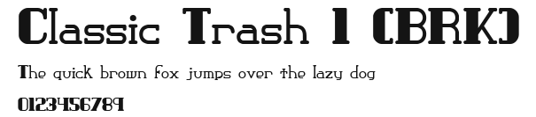 Classic Trash 1 (BRK) Preview