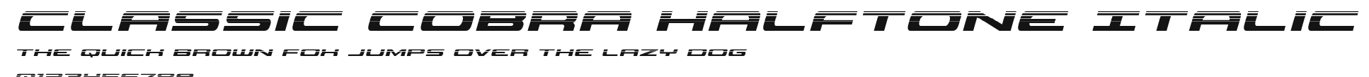 Classic Cobra Halftone Italic.ttf