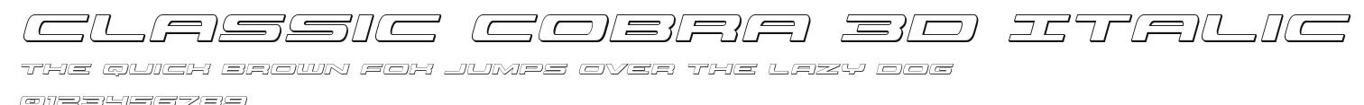 Classic Cobra 3D Italic.ttf