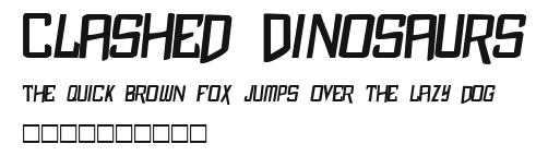 Clashed Dinosaurs.ttf