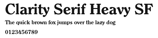 Clarity Serif Heavy SF.ttf