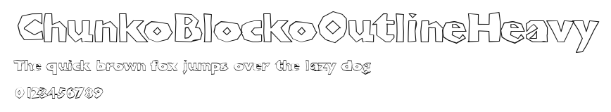 ChunkoBlockoOutlineHeavy Preview