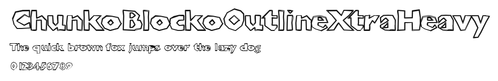 ChunkoBlockoOutlineXtraHeavy Preview