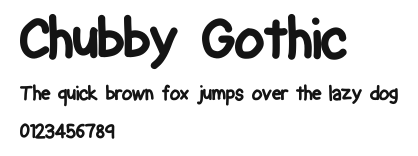 Chubby Gothic Preview