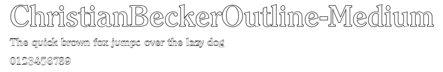 ChristianBeckerOutline-Medium Preview