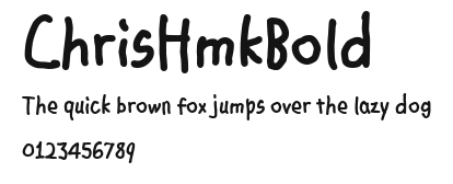 ChrisHmkBold Preview