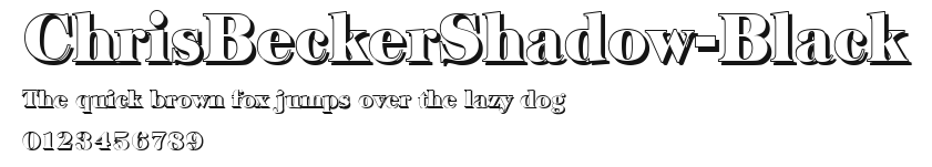 ChrisBeckerShadow-Black Preview