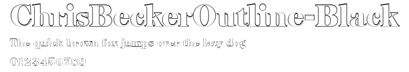 ChrisBeckerOutline-Black Preview