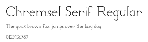 Chremsel Serif Regular Preview