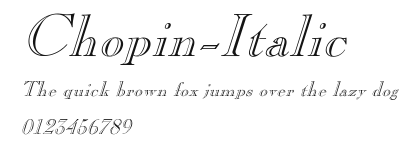 Chopin-Italic Preview