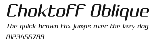 Choktoff Oblique Preview