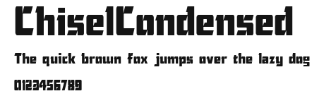 ChiselCondensed Preview