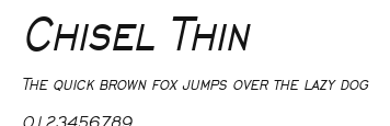 Chisel Thin Preview