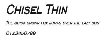 Chisel Thin Preview