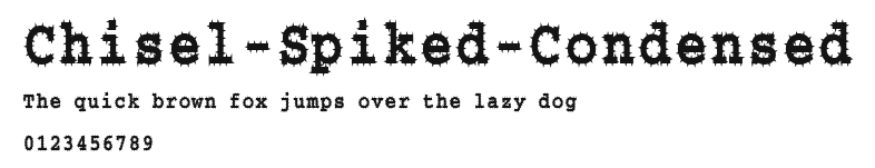 Chisel-Spiked-Condensed Preview