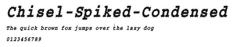 Chisel-Spiked-Condensed Preview