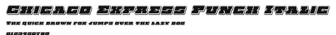 Chicago Express Punch Italic Preview