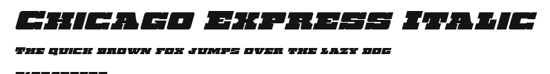 Chicago Express Italic Preview