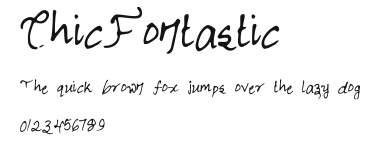 ChicFontastic Preview