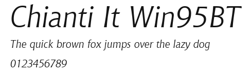 Chianti It Win95BT Preview