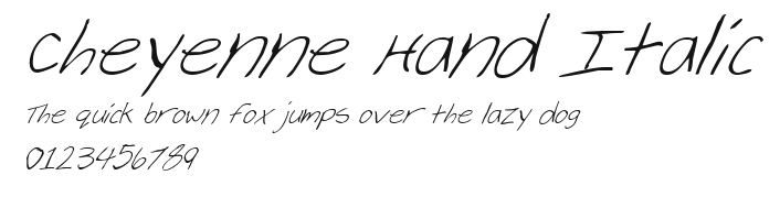 Cheyenne Hand Italic Preview