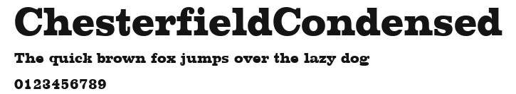 ChesterfieldCondensed Preview