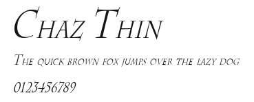 Chaz Thin Preview
