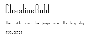 ChaslineBold Preview