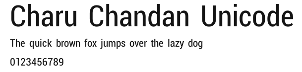 Charu Chandan Unicode Preview