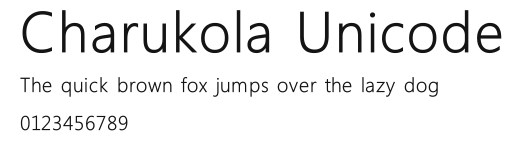 Charukola Unicode Preview