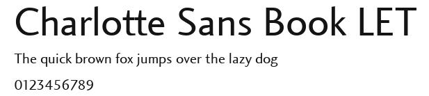 Charlotte Sans Book LET Preview