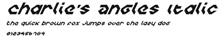 Charlie's Angles Italic Preview