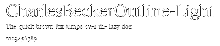 CharlesBeckerOutline-Light Preview