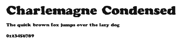 Charlemagne Condensed Preview