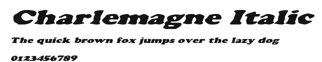 Charlemagne Italic Preview