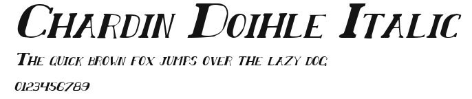 Chardin Doihle Italic Preview