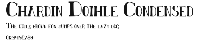 Chardin Doihle Condensed Preview
