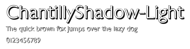 ChantillyShadow-Light Preview
