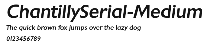 ChantillySerial-Medium Preview