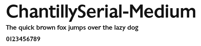 ChantillySerial-Medium Preview
